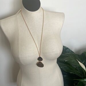 New Directions necklace gold tone fashion tear drop pendants jewelry New OS